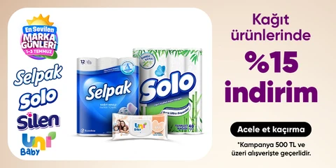 Kağıt ürünlerinde  %15 indirim*