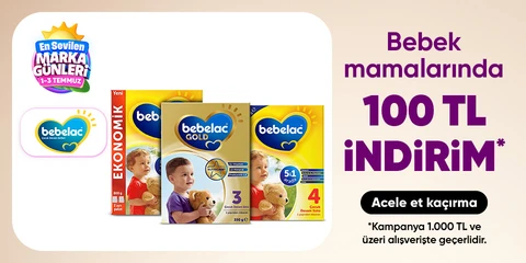 Bebelac Bebek Mamalarında 1000TL üzerine 100TL İndirim