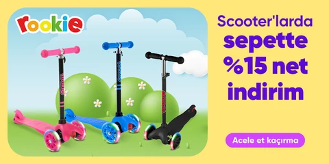 Rookie Markalı Scooterlarda Sepette Net %15 İndirim