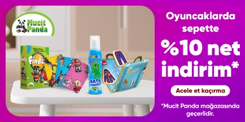 Mucit Panda Mağazasında Oyuncaklarda Sepette Net %10 İndirim