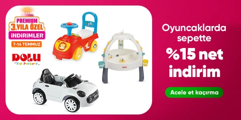 Dolu Marka Oyuncaklarda  Sepette Net %15 İndirim!