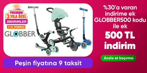 Globber Bisiklet ve Scooterlarda  %30'a varan indirime ek GLOBBER500 Kodu İle 500TL İndirim! - Premium'a Özel