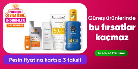 Güneş ürünlerindede  anında indirim fırsatı