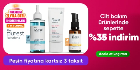 Cilt bakım ürünlerinde sepette %35 indirim