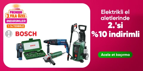 Bosch Elektrikli El Aletleri Ürünlerinden 2. Ürüne %10 İndirim