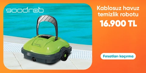 Goodrob Kablosuz Havuz Temizlik Robotu - 30 W-CORDLESS 16.900 TL