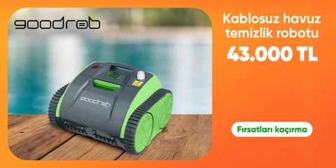 Goodrob Kablosuz Havuz Temizlik Robotu 65 W-CORDLESS 43.000 TL