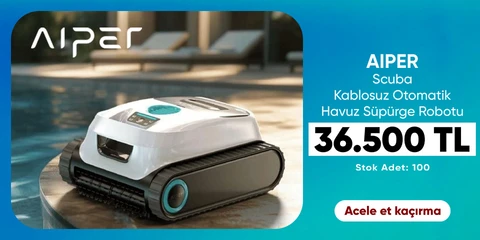 Aiper Aıper Scuba N 1600 Kablosuz Otomatik Havuz Süpürge Robotu-Robotic Poll Cleaner 36.500 TL