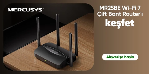 MR25BE Wi-Fi 7 Çift Bant Router'ı  keşfet