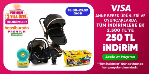 "Anne bebek ürünleri ve oyuncaklarda  tüm indirimlere ek 2.500 TL'ye 250 TL indirim CTA: Acele et kaçırma "