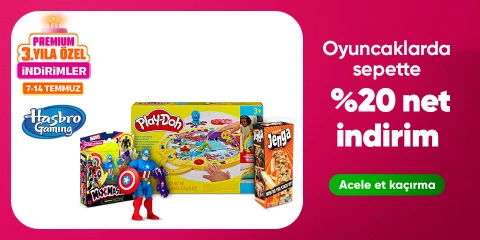 Hasbro Markalı Oyuncaklarda Sepette Net %20 İndirim