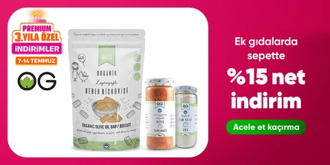 OG Natural Markalı Ek Gıdalarda Sepette Net %15 İndirim