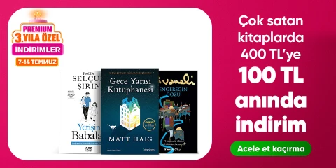Çok satan kitaplarda  400 TL'ye 100 TL anında indirim