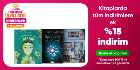 Kitaplarda tüm indirimlere ek  %15 indirim*