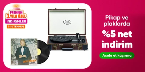Pikap ve plaklarda %5 net indirim