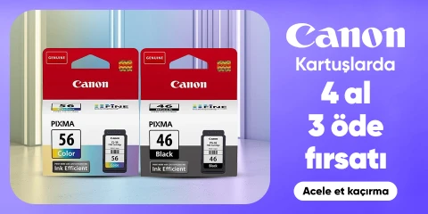 Canon Kartuşlarda 4 Al 3 Öde Fırsatı
