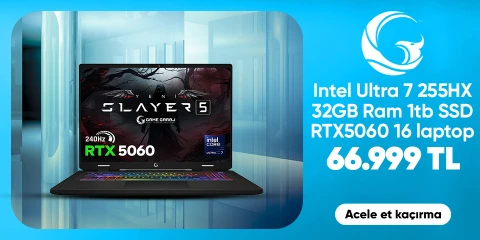 Game Garaj  Intel Ultra 7 255HX 32GB Ram 1tb SSD RTX5060 16"Laptop