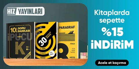 Kitaplarda  sepette %15 indirim