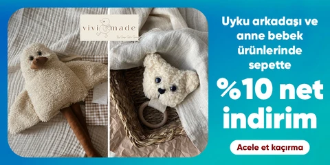 vivimade Uyku Arkadaşı ve Anne Bebek Ürünlerinde Sepette Net %10 İndirim