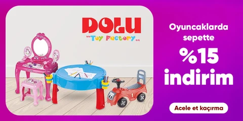 Dolu Marka Oyuncaklarda Sepette %15 İndirim