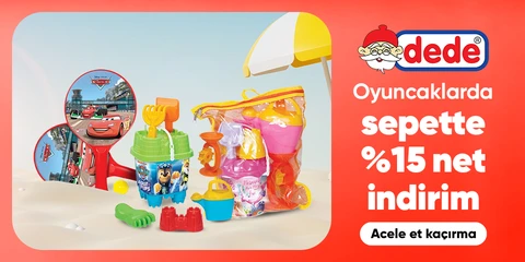 Dede Markalı Yaz Oyuncaklarında Sepette Net %15 İndirim
