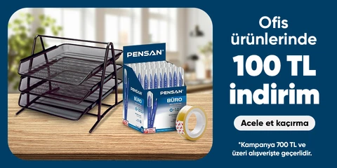 Ofis İhtiyaçlarına Özel 700 TL üzerine 100 TL İndirim