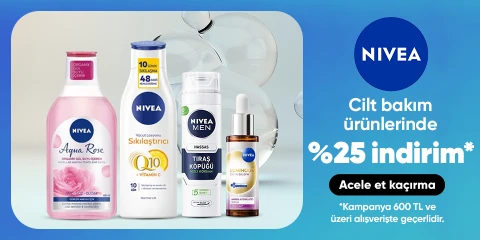 Nivea Marka Ürünlerde 600 TL'ye %25 İndirim
