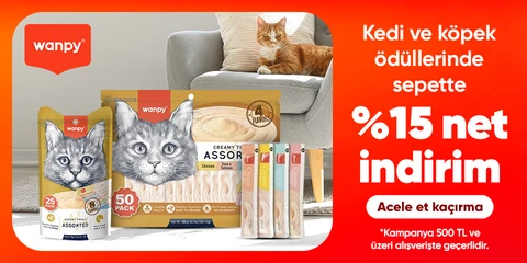 Kedi ve köpek ödüllerinde  sepette %15 net indirim