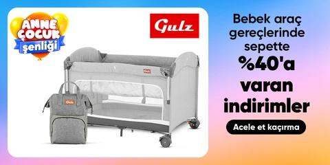 Gulz Bebek Araç Gereçlerinde Sepette net %10 İndirim