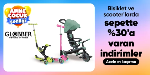 Globber Bisiklet ve Scooterlarda Sepette %30'a varan İndirim!