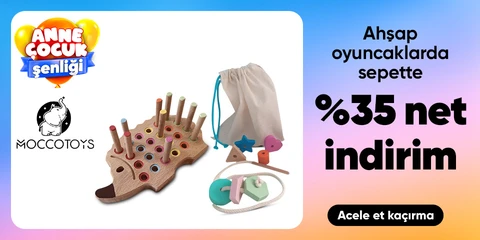 Moccotoys Ahşap Oyuncaklarda Sepette Net %35 İndirim