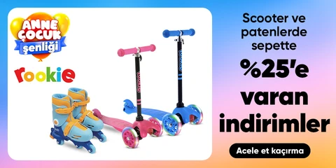 Rookie Scooter ve Patenlerde Sepette Net %25'e Varan İndirim