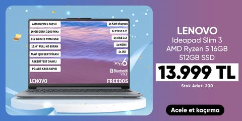 Lenovo Ideapad Slim 3 AMD Ryzen 5 5625U 16GB 512GB SSD Laptop 