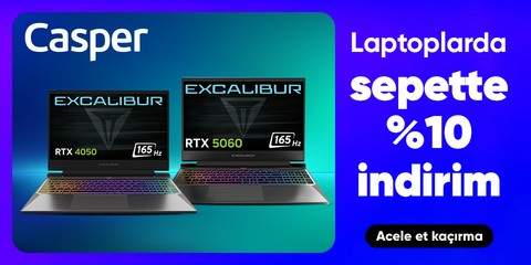 Casper Laptoplarda Sepette %10 İndirim