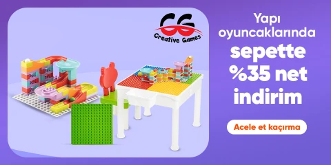 Creative Games Markalı Yapı Oyuncaklarında Sepette Net %35 İndirim