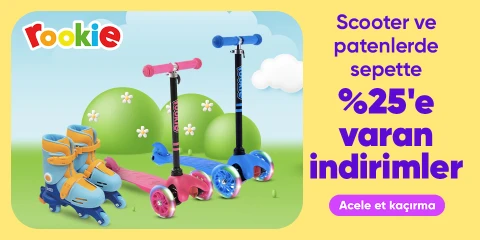 Rookie Scooter ve Patenlerde Sepette Net %25'e Varan İndirim