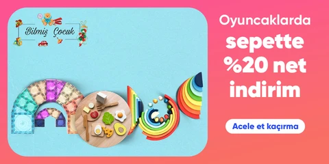 Bilmiş Çocuk Mağazasında Oyuncaklarda Sepette Net %20 İndirim