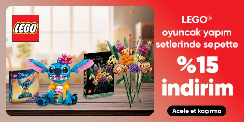 LEGO® Yapım Setlerinde Sepette Net %15 İndirim