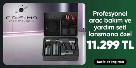 Cosmo Technology Profesyonel Araç Bakım ve Yardım Seti Lansmana Özel 11.299 TL