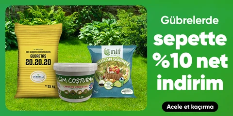 Gübrelerde Sepette Net %10 İndirim