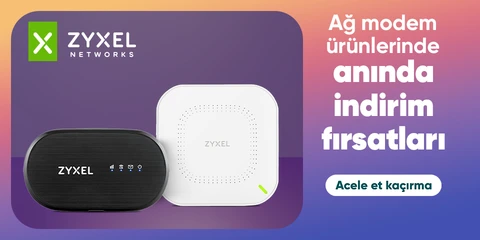 Seçili Zyxel Ağ Modem Ürünlerinde Kupon Fırsatlarını Kaçırma