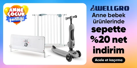 Wellgro Anne Bebek Ürünlerinde Sepette Net %20 İndirim