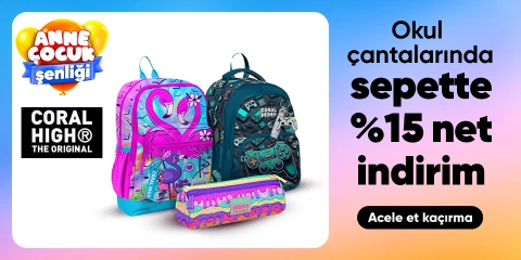 Coral High Okul Sırt Çantalarında Sepette Net %15 İndirim