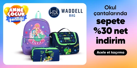 WaddellBag Çocuk Okul Çantaları Modellerinde Sepette Net %30 İndirim