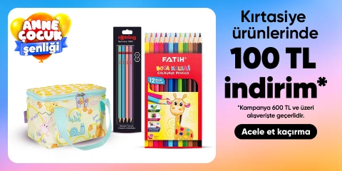 Kırtasiye Ürünlerinde 600 TL'ye 100 TL İndirim