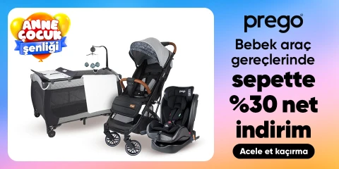 Prego Bebek Araç Gereçlerinde Sepette Net %30 İndirim