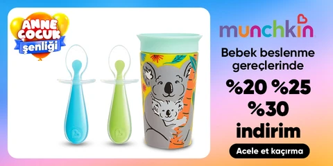 Munchkin Beslenme Gereçlerinde %20-25-30 İndirim