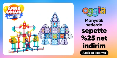 OGGİA Markalı Manyetik Setler ve Anne Bebek Ürünlerinde Sepette Net %35 İndirim