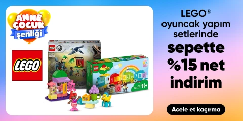 LEGO® Yapım Setlerinde 	Sepette Net %15 İndirim