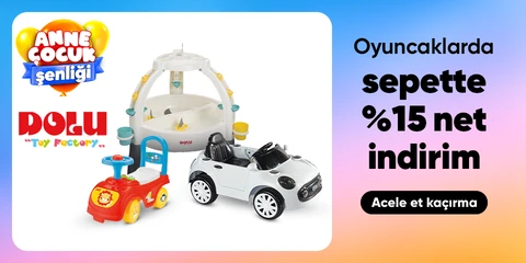 Dolu Marka Oyuncaklarda Sepette Net %15 İndirim